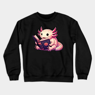 Reading axolotl Crewneck Sweatshirt